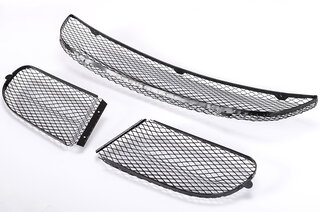 Jeu grilles bouclier AV 997 GT3/+RS+CUP origine Porsche Motorsport, noir 07-09