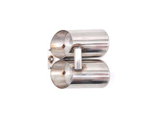 Dual Outlet Sport Tip 986 Boxster 2.7 L / Boxster S 3.2 L  2000-04  - Stainless Steel