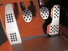 Pedal Set Silver 986/996/987/997 - Aluminum - Manual Transmission - With Dead Pedal and Rubber Grips