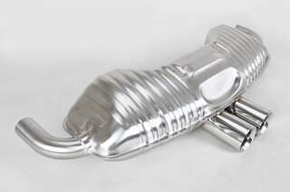 Ligne d'échappt.sport 987 Boxster "BROMBACHER" inox, 200 cellules, 2 sorties Ø90mm,ABE