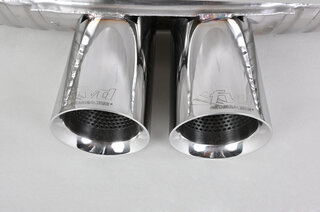 Ligne d'échappt.sport 987 Boxster "BROMBACHER" inox, 200 cellules, 2 sorties Ø90mm,ABE