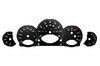 FVD Brombacher Instrument Face Set 997.1 - Black - Manual - KPH - 330 KPH
