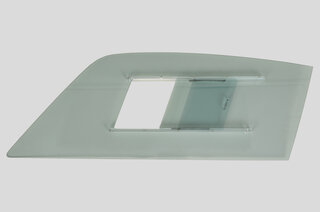 Türscheibe Polycarbonat 993 GT2 links Schiebefenster nur Rennausführung Version 1, grün spitz