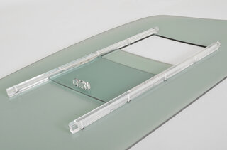 Türscheibe Polycarbonat 993 GT2 links Schiebefenster nur Rennausführung Version 1, grün spitz