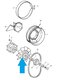 Moyeu pour alternateur inclus rivets 911 Carrera 3.2  84-89