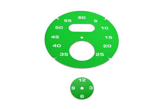 Sport Chrono Instrument Face - Green (RAL Color Code 6038) - Solid