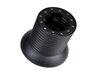 Lenkrad MOMO Wildleder schwarz (ohne TÜV), incl Rückrüstadapter und Hupenknopf