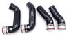 Kit durites de surpression renforcées entre turbo/échangeur 997 turbo/GT2 en noir