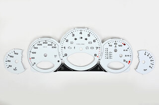 Zifferblattsatz Weiss 997 Km/h, Tiptronic