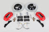 Brembo-Sport System GT (4-Kolben) 345x28mm, HA gelochte Scheiben - Bremssattel Rot