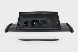 Rear Spoiler Kevlar 997 GT3 RS Tribute incl. air scoops - Wing Blade/Flaps Varnished Carbon - 1400mm