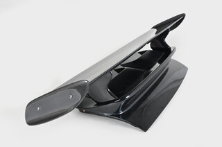 Rear Spoiler Kevlar 997 GT3 RS Tribute incl. air scoops - Wing Blade/Flaps Varnished Carbon - 1400mm
