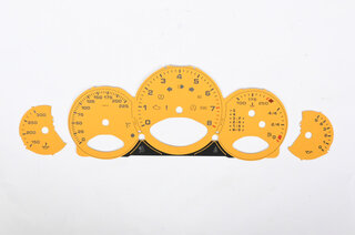 Fonds compteurs speed jaune 997 Turbo MPH, Tiptronic