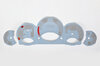 FVD Brombacher Instrument Face Set 997.1 Turbo - Silver - Tiptronic - KPH - Celcius- with Logo
