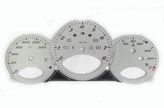 Instrument Face Set 987.1 - 3.2 L / 3.4 L - White - Manual - KPH - 300 KPH