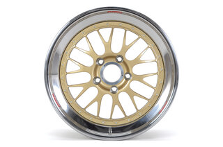 BBS Motorsport jantes  12x19 ET53 flasque Alu forgé doré