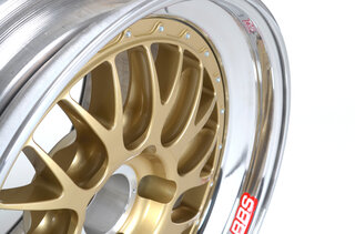 BBS Motorsport jantes  12x19 ET53 flasque Alu forgé doré