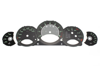 Zifferblattsatz Schwarz 997 km/h, Tiptronic, mit mintgrünen Ziffern - "F-Modell Look"