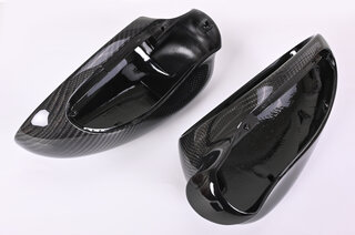 Carbon Mirror Set 986 / 996 - Complete - Polished Carbon