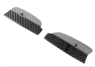 Jeu fermetures (2 pièces) pour baguette d'étanchéïté de porte - carbone design -964/993