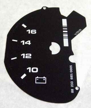 Gauge face  black energy Volt