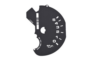 gauge face black oil pressure