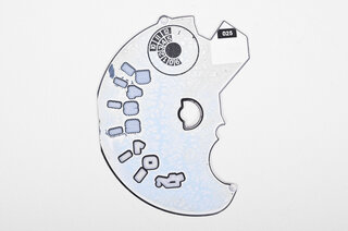 gauge face black oil pressure
