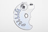 gauge face black oil pressure