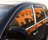 Cayenne Side Window Deflectors 955 / 957 - Wind and Rain Deflectors - Black