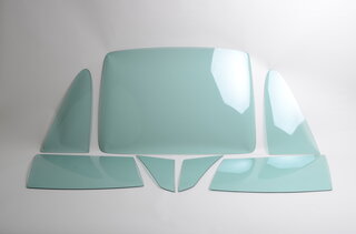Scheibensatz Makrolon/ Polycarbonat 911 74-89 / 964 90-94 (grün / 3 mm Stärke)