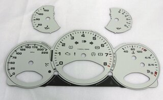 Zifferblattsatz Firnweiss 997 Turbo MPH, Celsius