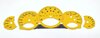 FVD Brombacher Instrument Face Set 997.1 - Speed Yellow - Manual - MPH - 200 MPH