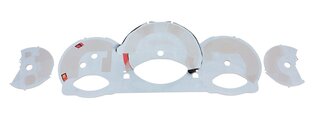 FVD Brombacher Instrument Face Set 997.1 - Speed Yellow - Manual - MPH - 200 MPH