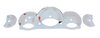 FVD Brombacher Instrument Face Set 997.1 - Speed Yellow - Manual - MPH - 200 MPH