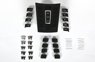 Combined switch black mat/ high gloss chrome ( for Cars with PSE )
