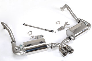 Valved Sport Muffler 987.2 Boxster - Brombacher Edition - Sound Version - 3.5" (90 mm) Tips