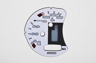 Gauge face fuel tank black  Boxster/996/Turbo/GT2 (with BC) US