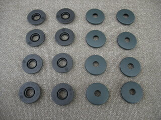 Floor Mat Fastener Set 955 Cayenne  S and Turbo - Palm Green - For Installation of Genuine Carpets