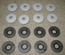 Floor Mat Fastener Set 955 Cayenne  S and Turbo - Steel Grey - For Installation of Genuine Carpets