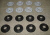 Floor Mat Fastener Set 955 Cayenne  S and Turbo - Steel Grey - For Installation of Genuine Carpets