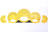 FVD Brombacher Instrument Face Set 997.2 Turbo - Racing Yellow - PDK - MPH - With Logo