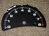 gauge face black  986/996