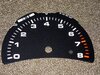 gauge face black  996 Turbo/GT2