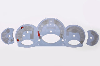 FVD Brombacher Instrument Face Set 997.1 - Guards Red - Manual - MPH - 200 MPH