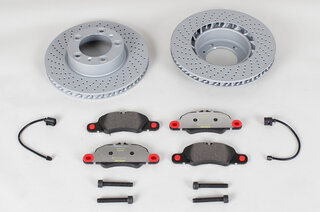 Brake service kit front 981 ( I008) steel brake ( -I450) incl. discs