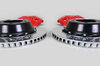 Sport Brake System - REAR - BREMBO GT - 4 Piston - Drilled - 345 x 28 mm, Caliper red