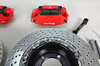 Sport Brake System - REAR - BREMBO GT - 4 Piston - Drilled - 345 x 28 mm, Caliper red