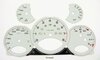 Fonds compteurs blancs 997 Turbo Km/h/350