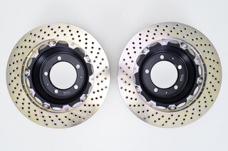 Sport Brake System - FRONT - BREMBO GT - 4 Piston - Drilled - 355 x 32 mm - Red caliper