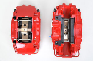 Sport Brake System - FRONT - BREMBO GT - 4 Piston - Drilled - 355 x 32 mm - Red caliper